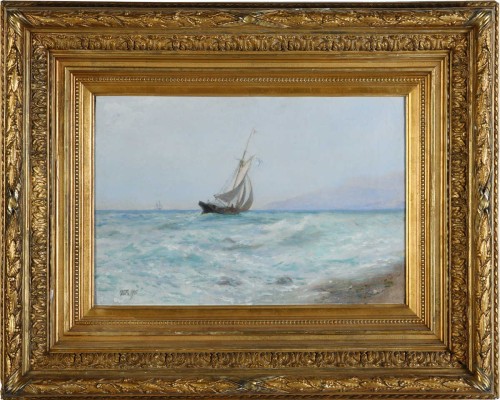 Лагорио Лев Феликсович. Парусная лодка у берегов Крыма